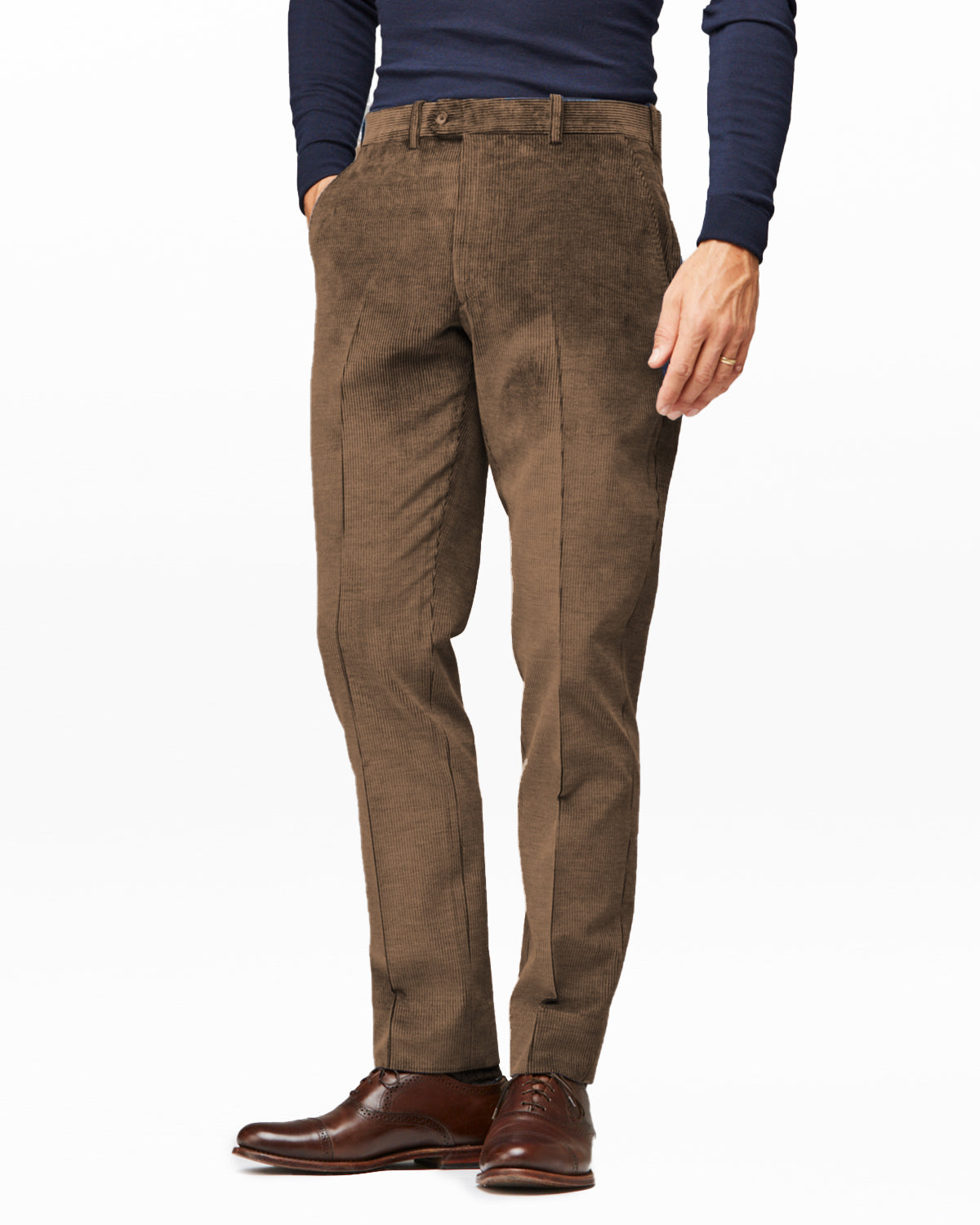 Cotton Stretch Chino, Khaki – Hertling USA