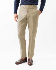 Cotton Stretch Chino, Khaki – Hertling USA