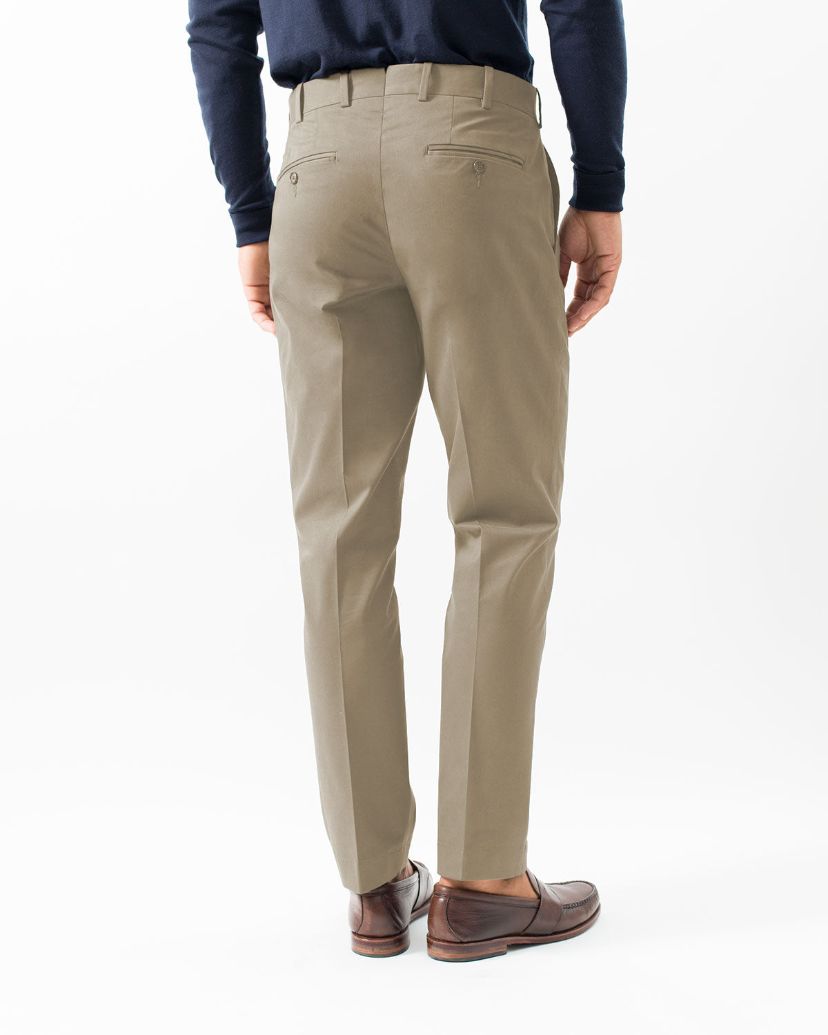 Cotton Stretch Chino, Khaki – Hertling USA