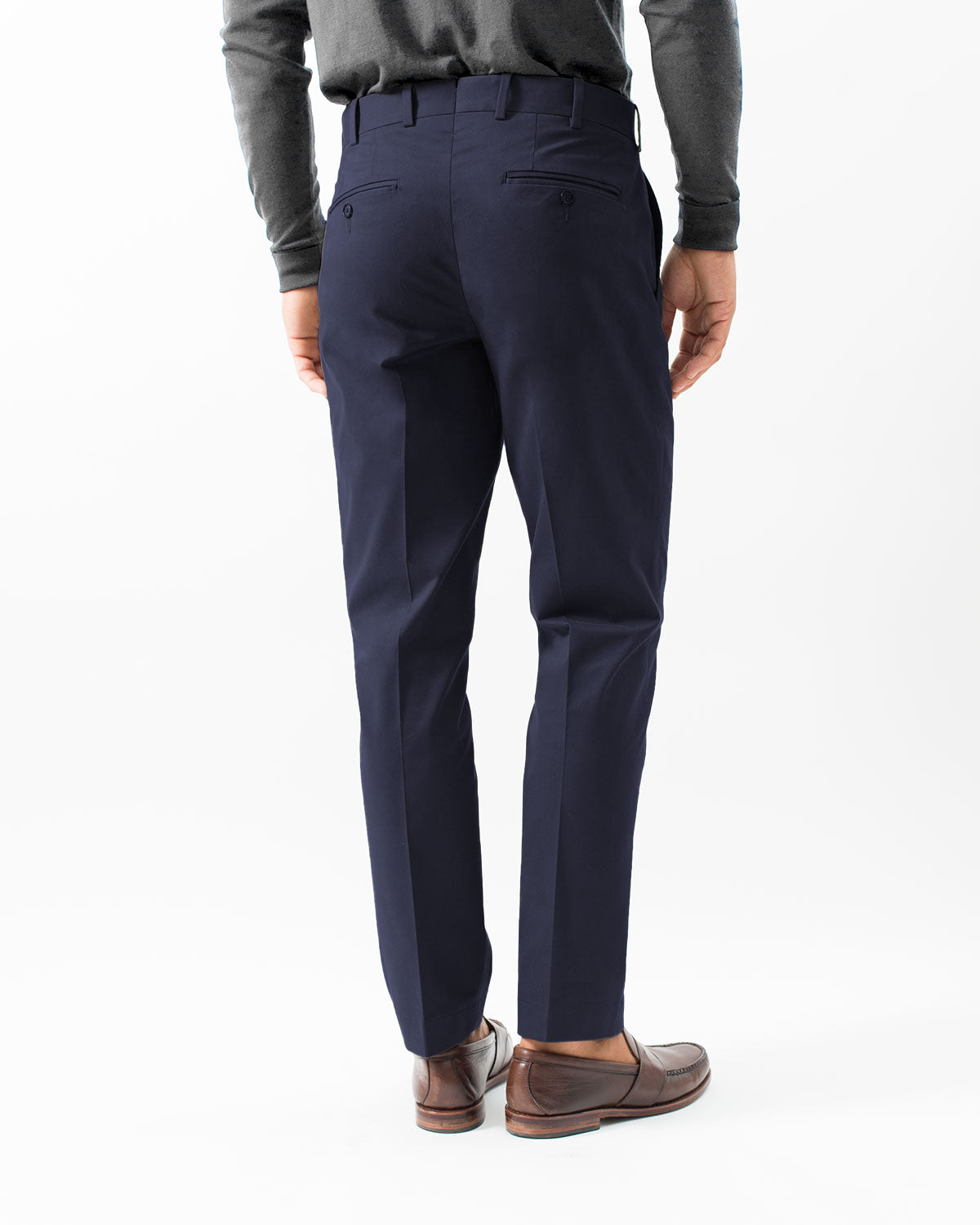 Cotton Stretch Chino, Navy – Hertling USA