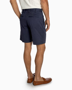 Cotton Stretch Shorts, Navy