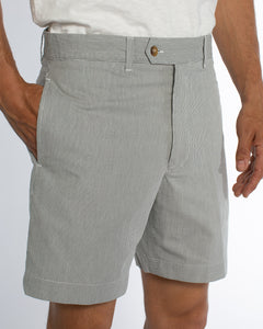 Cotton Stretch Shorts, Java Stripe